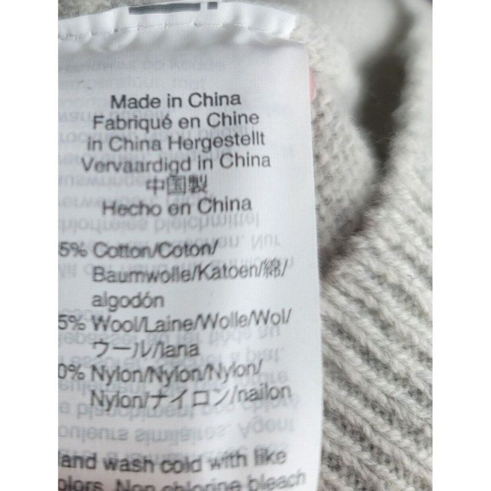 J Crew Mercantile Bell Sleeve Sweater Style J7850 Womens Gray Size Medium Twee - Picture 8 of 8
